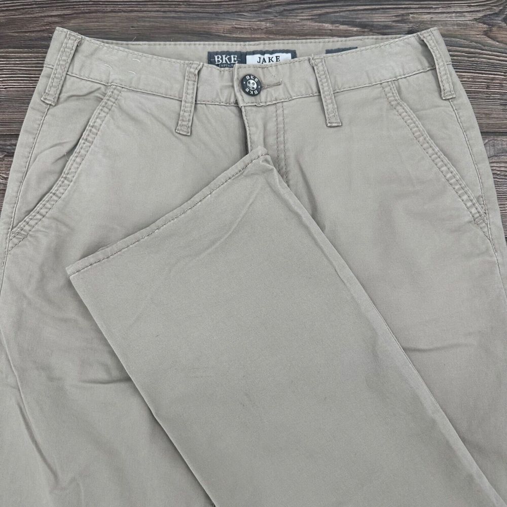 BKE Casual Pants Men's‎ 28S Khaki Tan Jake Chino Straight Preppy